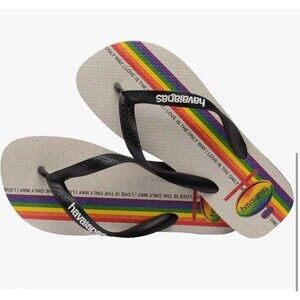 Havaianas Tops Pride Show Your Love Thong Flip Flops Unisex Sz W6 M5 New